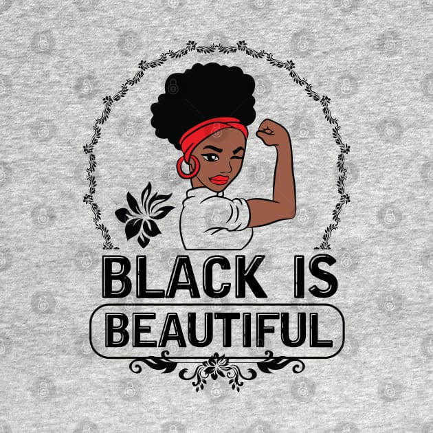 Black is Beautiful, Black Queen, Black Woman, Black Girl Magic by UrbanLifeApparel